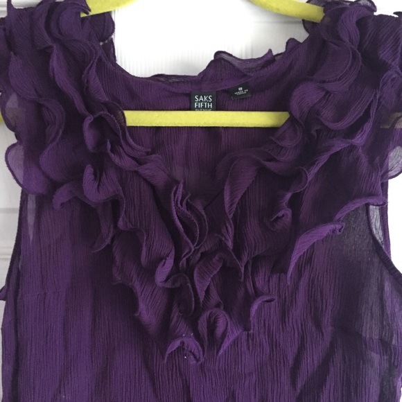 Saks Fifth Avenue Silk Top - Picture 1 of 4
